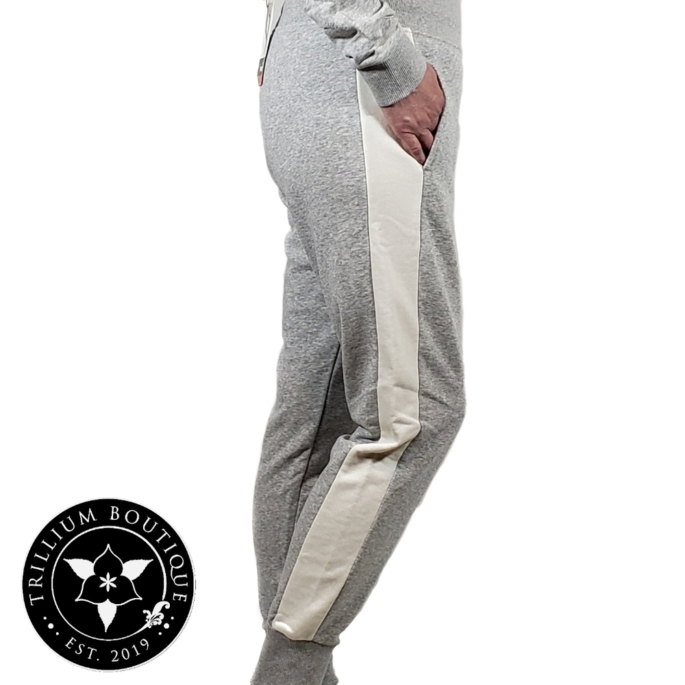 Puma French Terry Jogger Sweatpants Gray - Picture 3 of 5